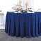 120 Inch Round Ice Crushed Velvet Tablecloth Luxury Soft Elegant Event Linen